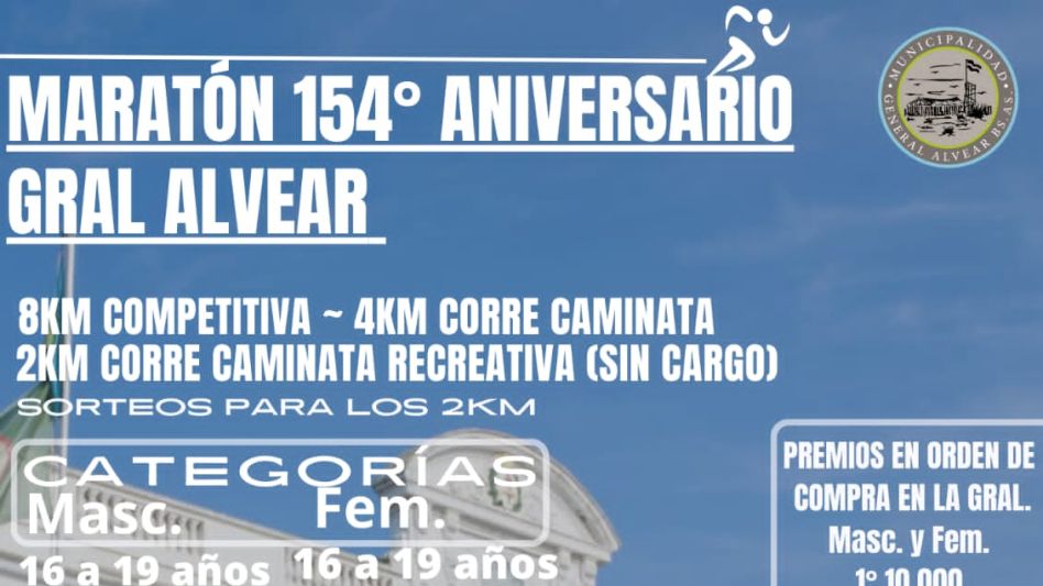 Cambio De Fecha De La Marat N Por El Aniversario De General Alvear