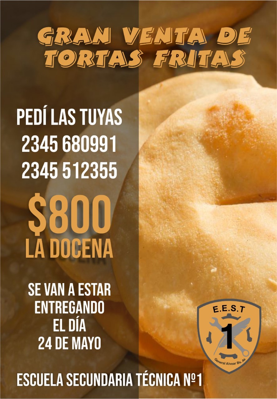 Gran venta de tortas fritas