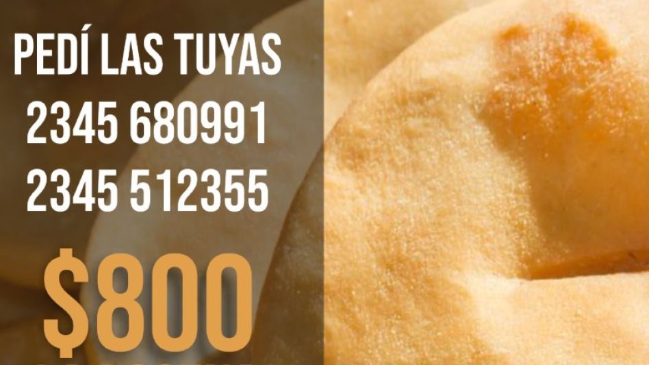 Gran venta de tortas fritas